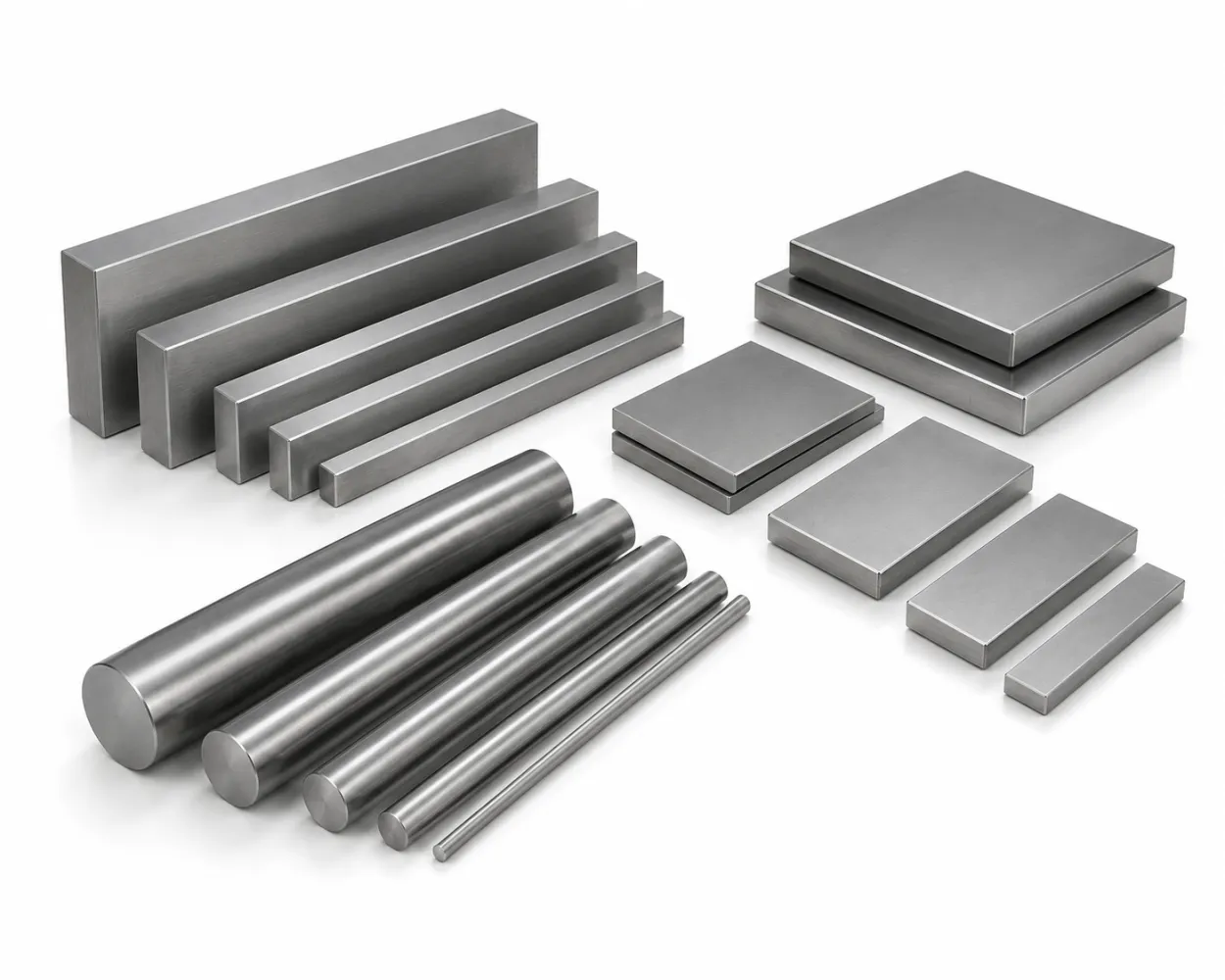 Produktübersicht: P-Platten, Leisten, Rundmaterial